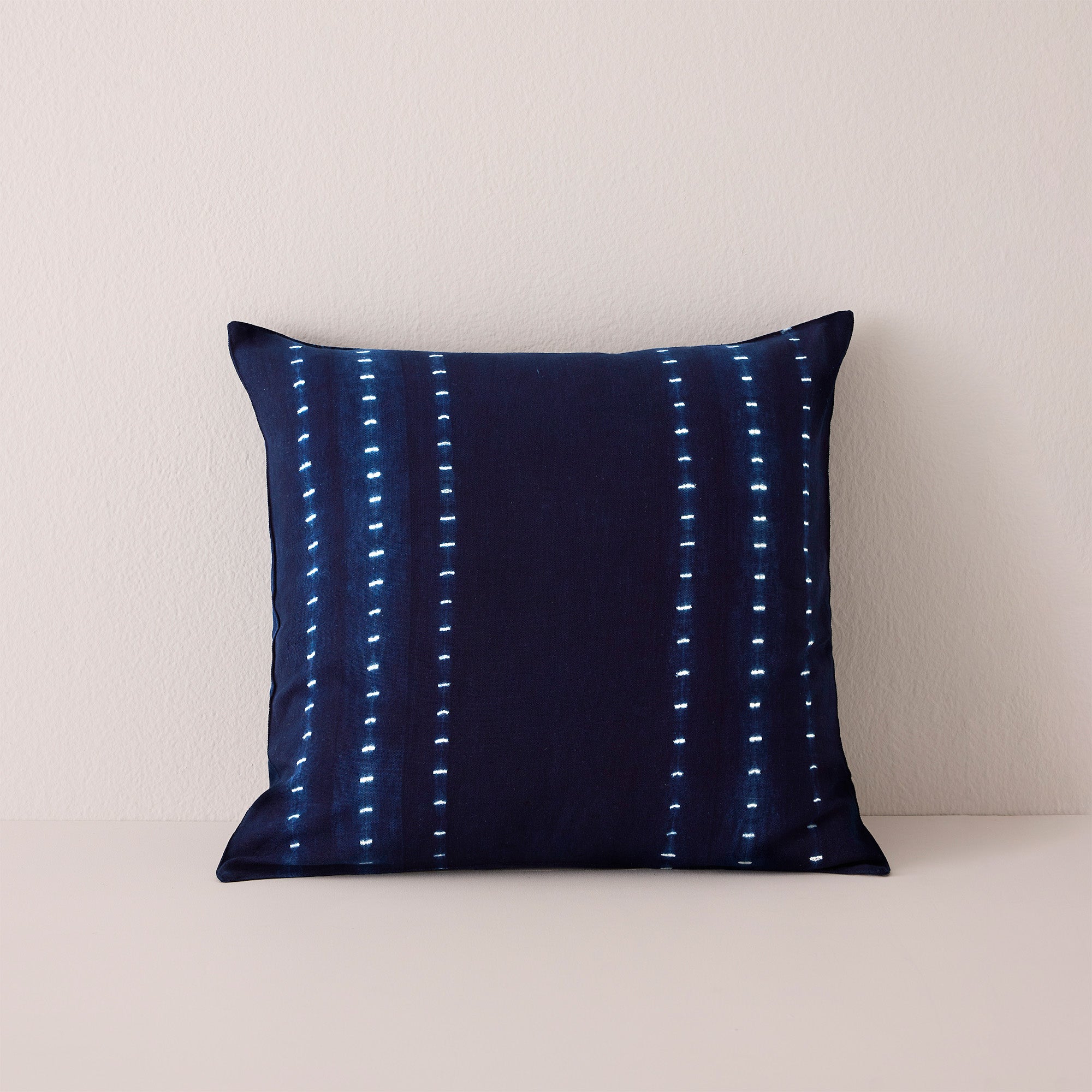 Goodee-Tensira-Cotton Cushion Cover - Color - Dotted Indigo Tie-Dye