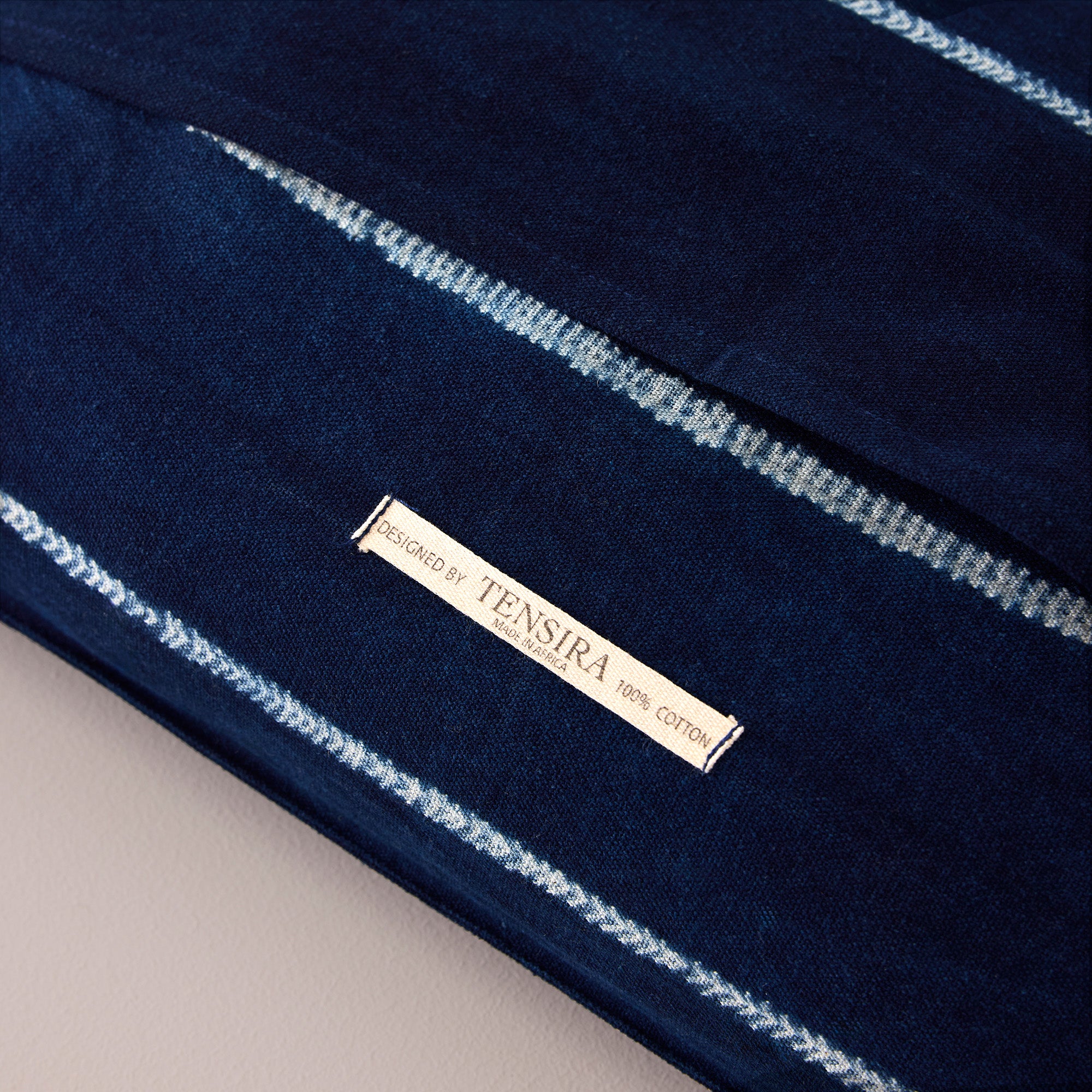 Goodee-Tensira-lumbar Cushion Cover - Color - Indigo Tie-Dye