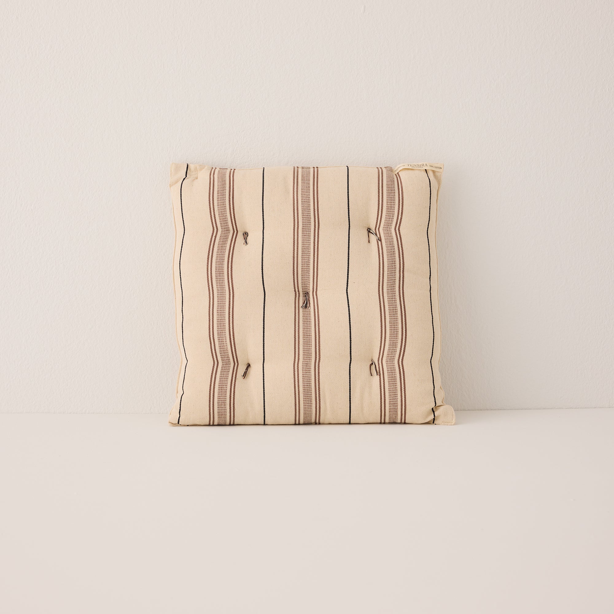 Goodee-Tensira-Chair Cushion - Color - Chocolate Brown & Black Stripe