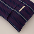 Goodee-Tensira-Long Cushion in Kapok with Removable Cover - Color - Dark Purple & Navy Tartan