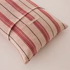 Goodee-Tensira-Kapok Lumbar Cushion - Color - Red & Black Stripe