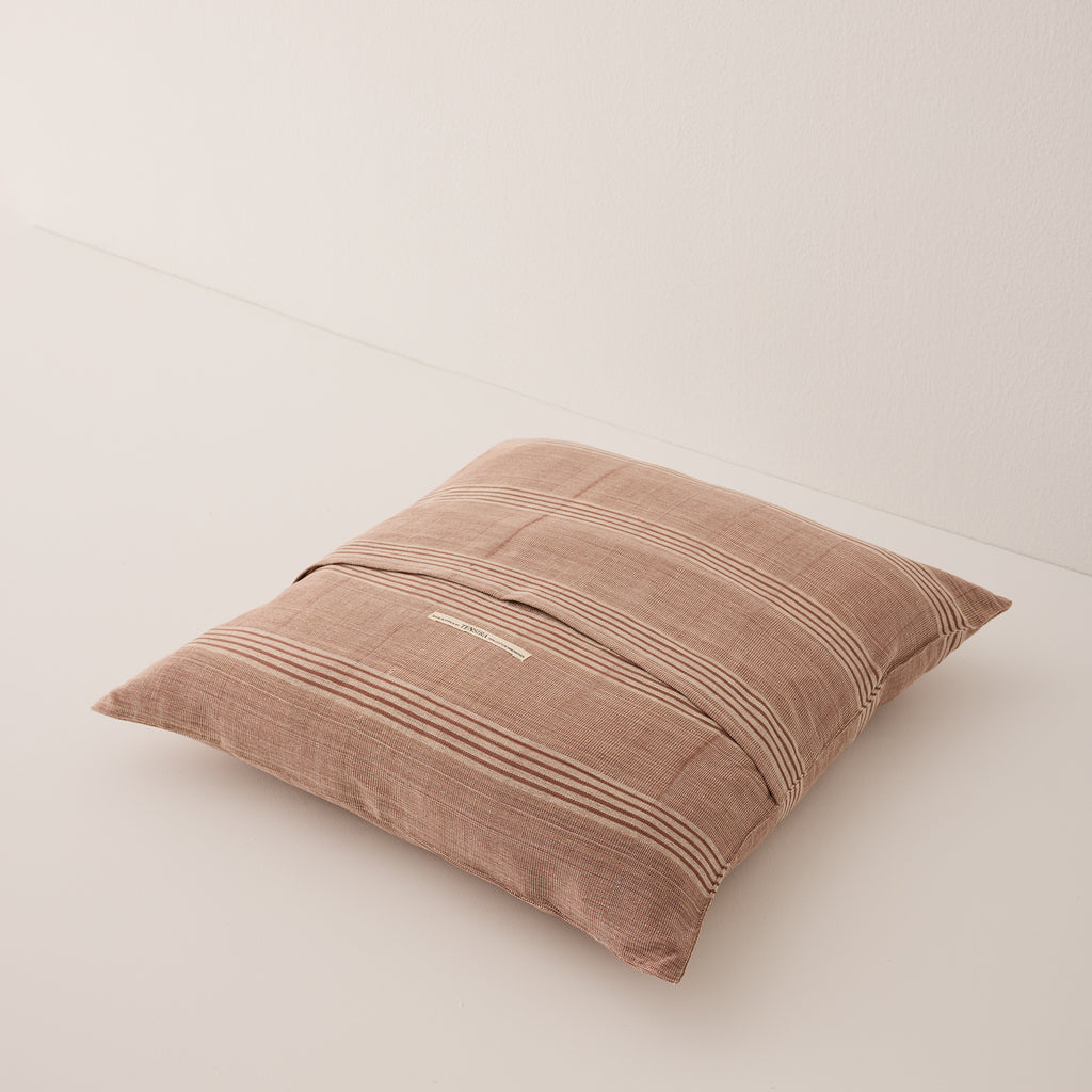 Goodee-Tensira-Square Cushion - Color - Off-White & Brown