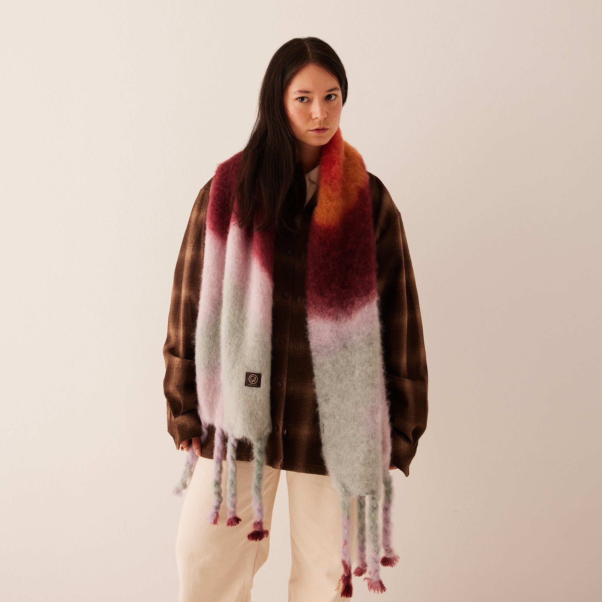 Goodee-Ezcaray-Tie-Dye Scarf - Color - Icy Plum