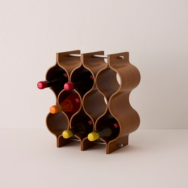 SAITO WOOD　ダークブラウン木製ワインラック Wooden Wine Rack – Goodee