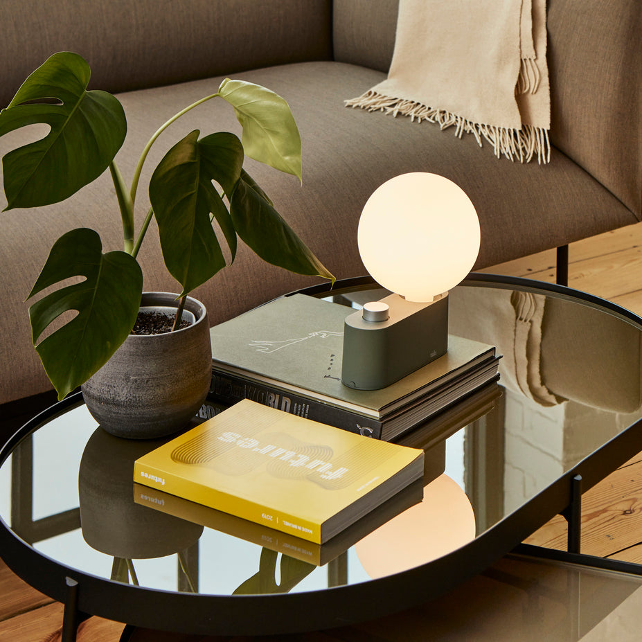 Goodee-Tala Alumina Table Lamp with Sphere IV - Color - Sage