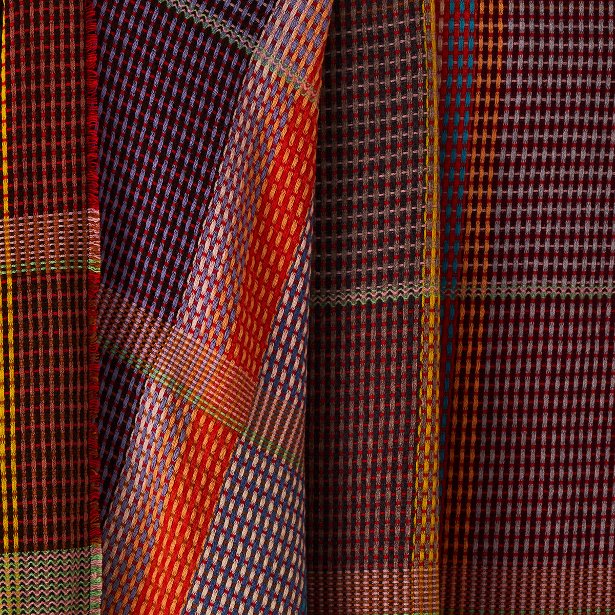 Goodee-Wallace Sewell-Lambswool Basket Throw - Color - Lovelace