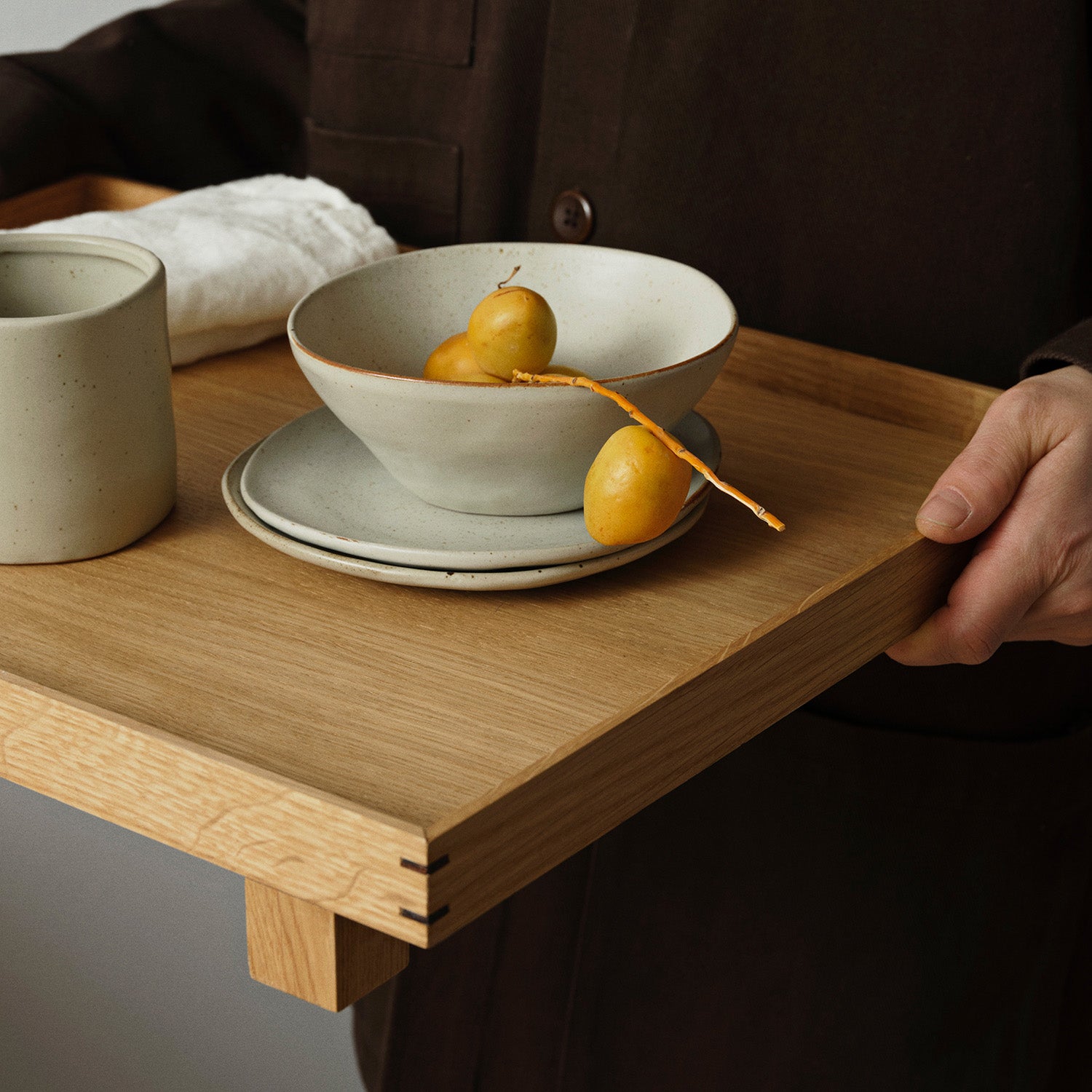 Goodee-Ferm Living-Bon Wooden Tray - Large - Color - Natural Oak