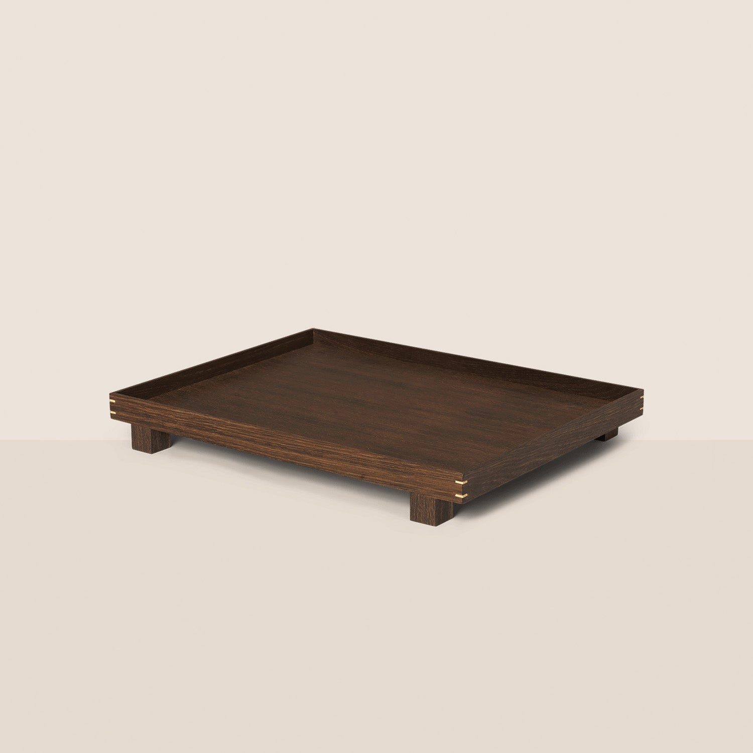 Goodee-Ferm Living-Bon Wooden Tray - Large - Color - Smoked Oak