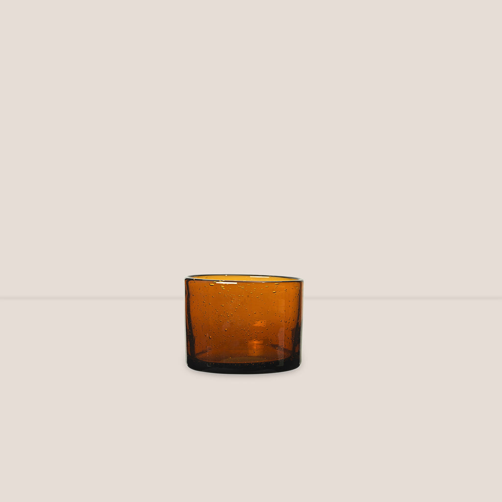 Goodee-Ferm Living-Oli Water Glass - Low - Color - Amber