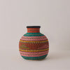 Goodee-Baba Tree-Small Jemima Decor Basket - Color - Pink, Turquoise & Red