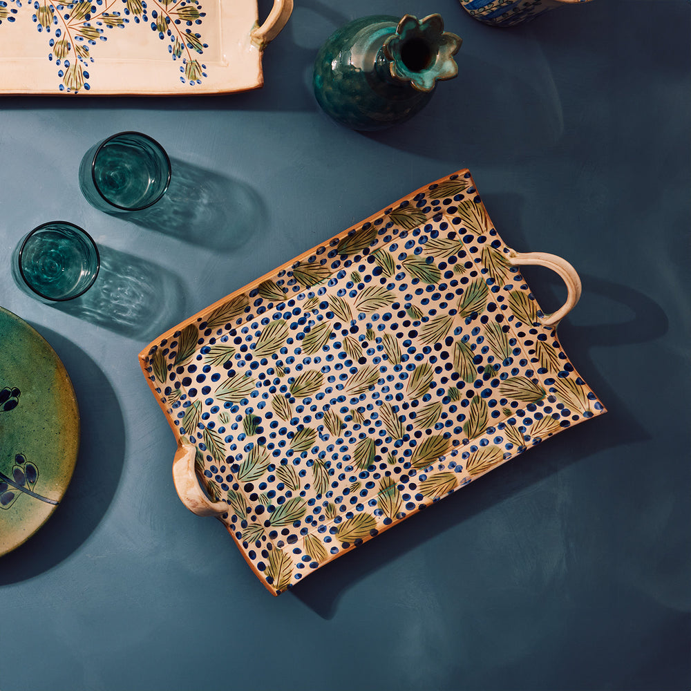 Dotty Leaves Tray - Thumbnail 3