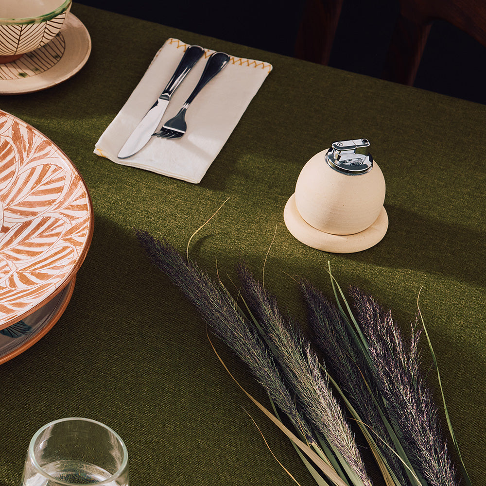 Goodee-Maison Ko x Olivia Snow Ceramics-Briquet en forme de galet - Couleur - Yang