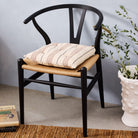 Goodee-Tensira-Chair Cushion - Color - Chocolate Brown & Black Stripe