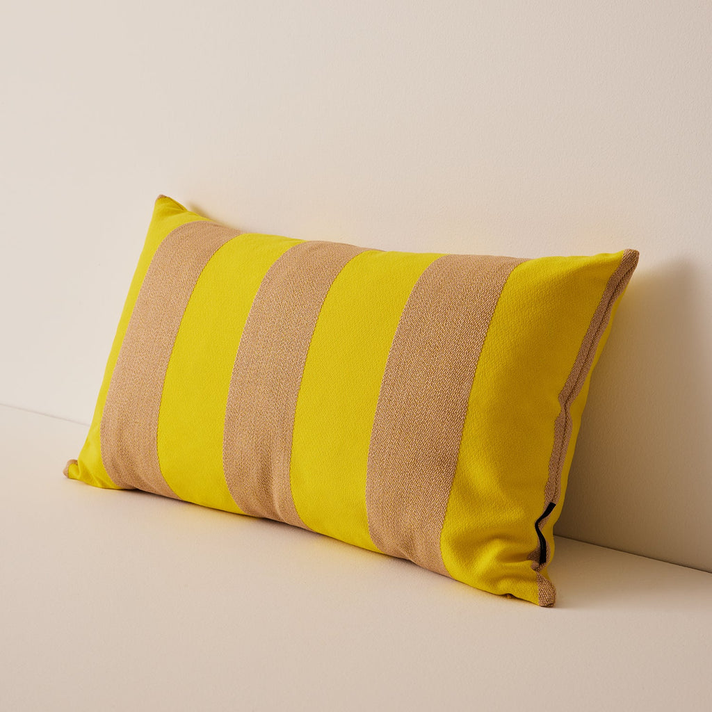 Goodee-Kvadrat/Raf Simons-Reflex Cushion - Color - Yellow & Beige