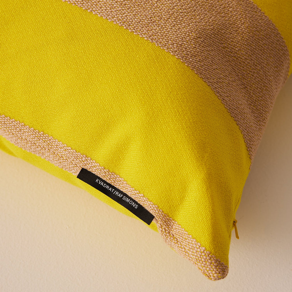 Goodee-Kvadrat/Raf Simons-Reflex Cushion - Color - Yellow & Beige