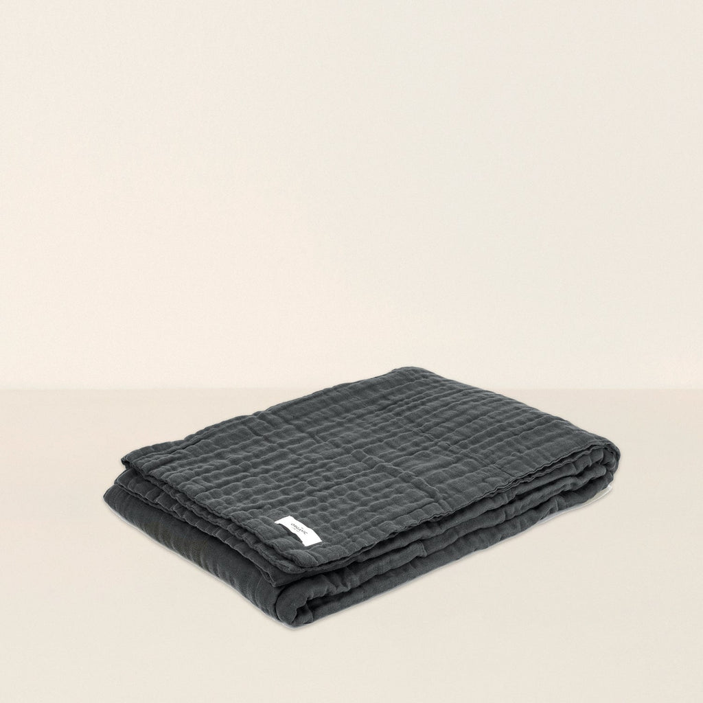 Goodee-The Organic Company-6-Layer Soft Blanket - Color - Dark Grey