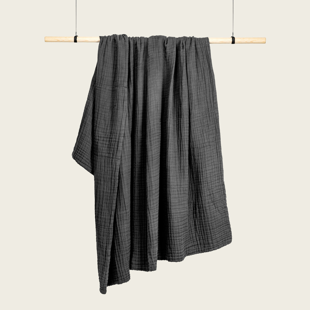 Goodee-The Organic Company-6-Layer Soft Blanket - Color - Dark Grey