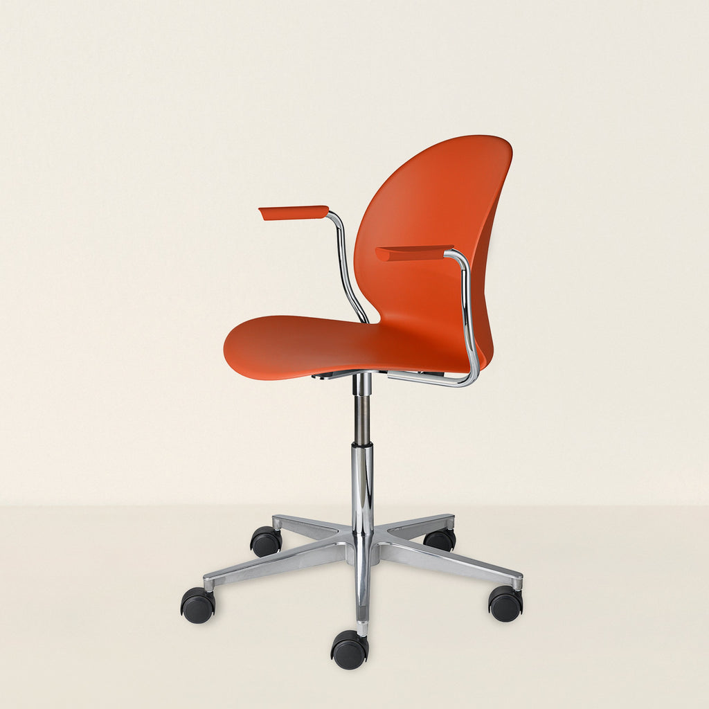 N02 Recycle Swivel Armchair - Color - Dark Orange