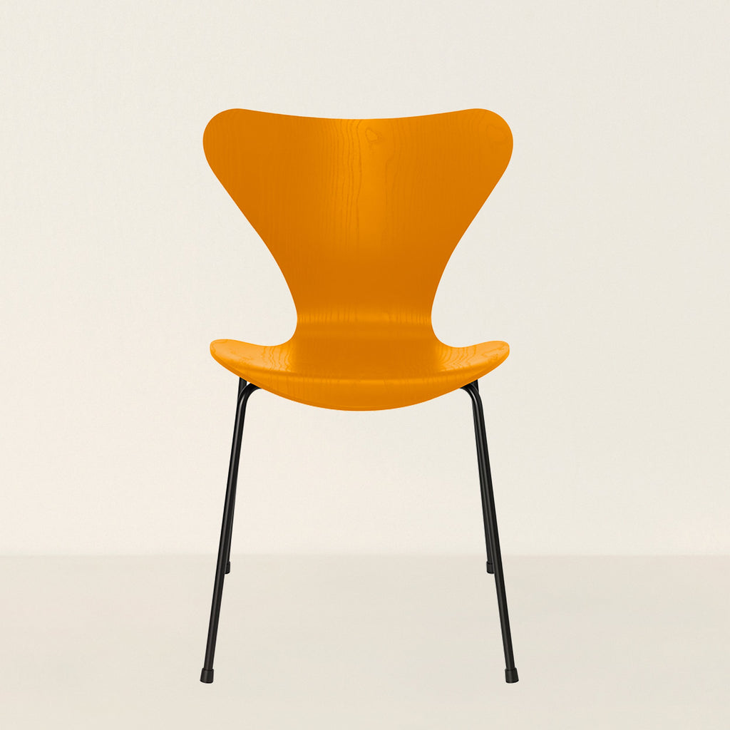 Series 7 Chair, Coloured Ash - Color - Burnt Yellow