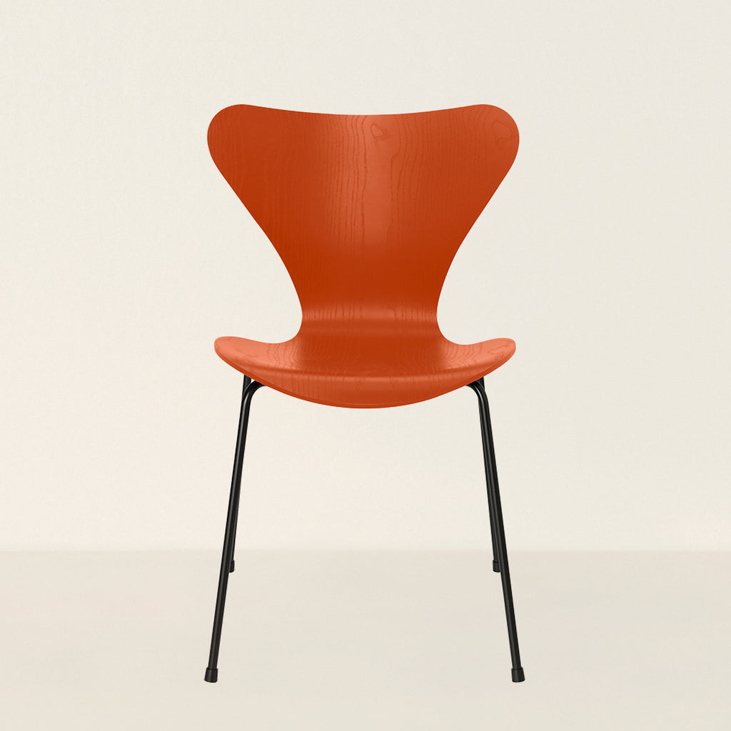 Series 7 Chair, Coloured Ash - Color - Paradise Orange