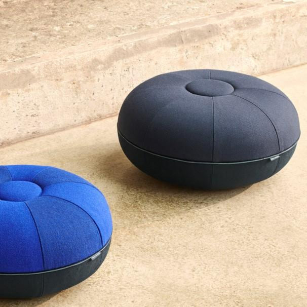 Goodee-Fritz Hansen Large Pouf - Color - Indigo