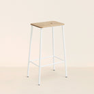 Goodee-Frama-Adam Stool - Size - H65 - Color - Oak & Warm White
