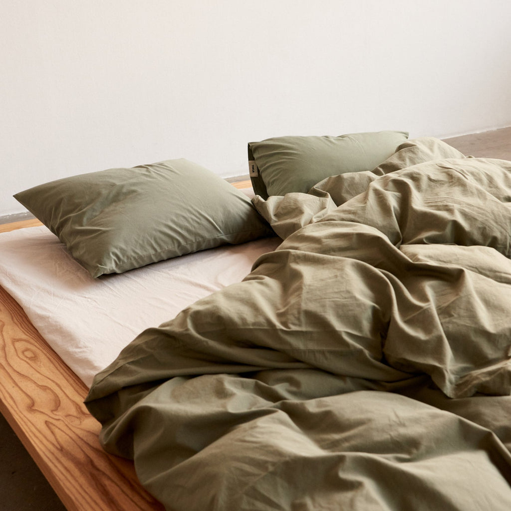 Goodee-Tekla-Duvet Cover - Color - Olive Green