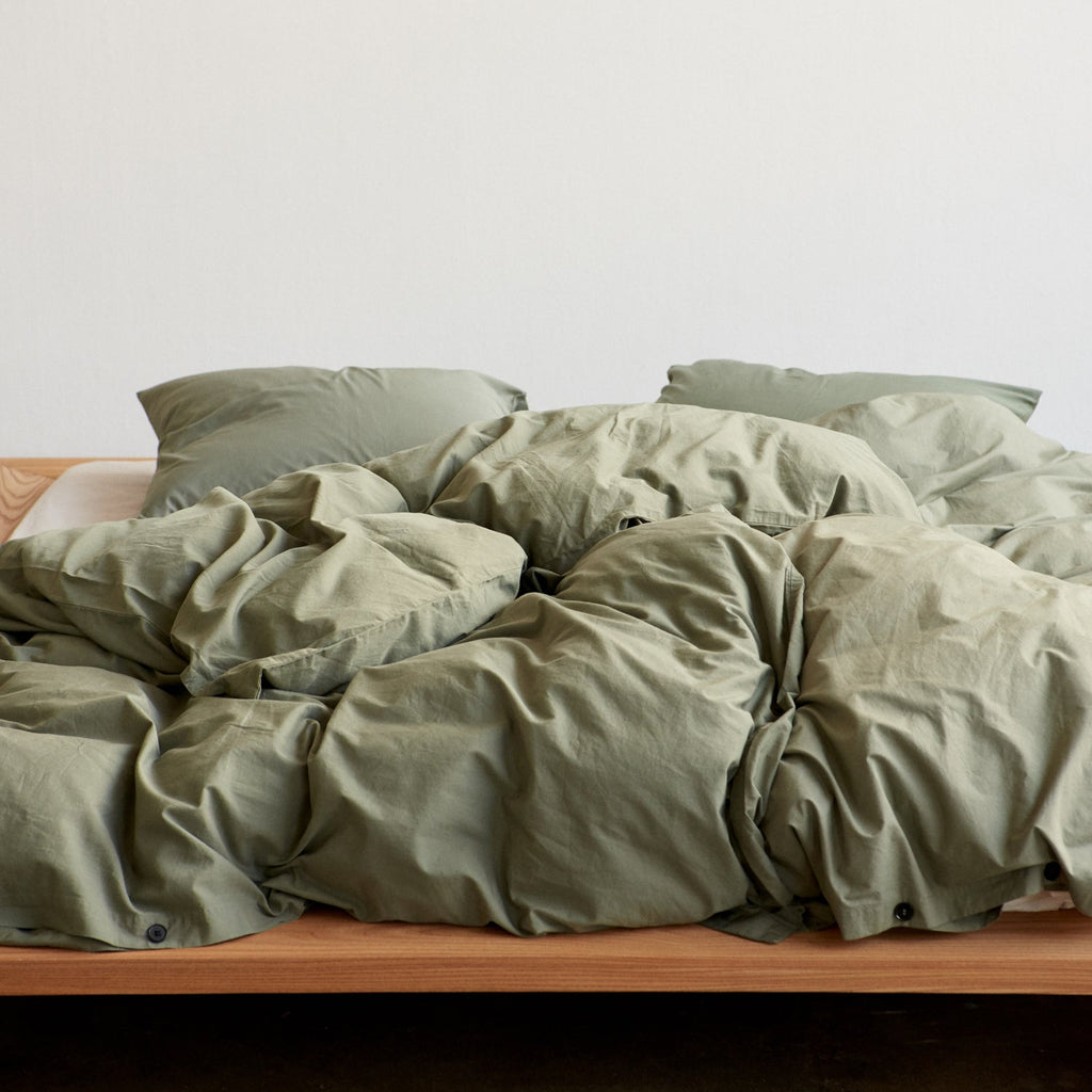 Goodee-Tekla-Duvet Cover - Color - Olive Green