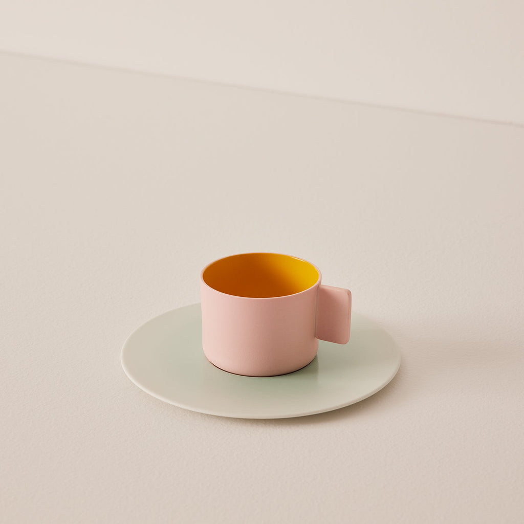 Goodee-1616/Arita Japan-Tasse à café - Couleur - Rose clair