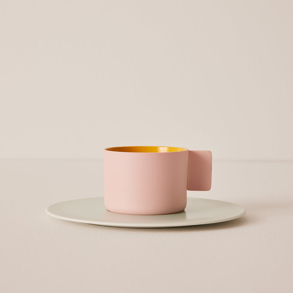 Goodee-1616/Arita Japan-Tasse à café - Couleur - Rose clair