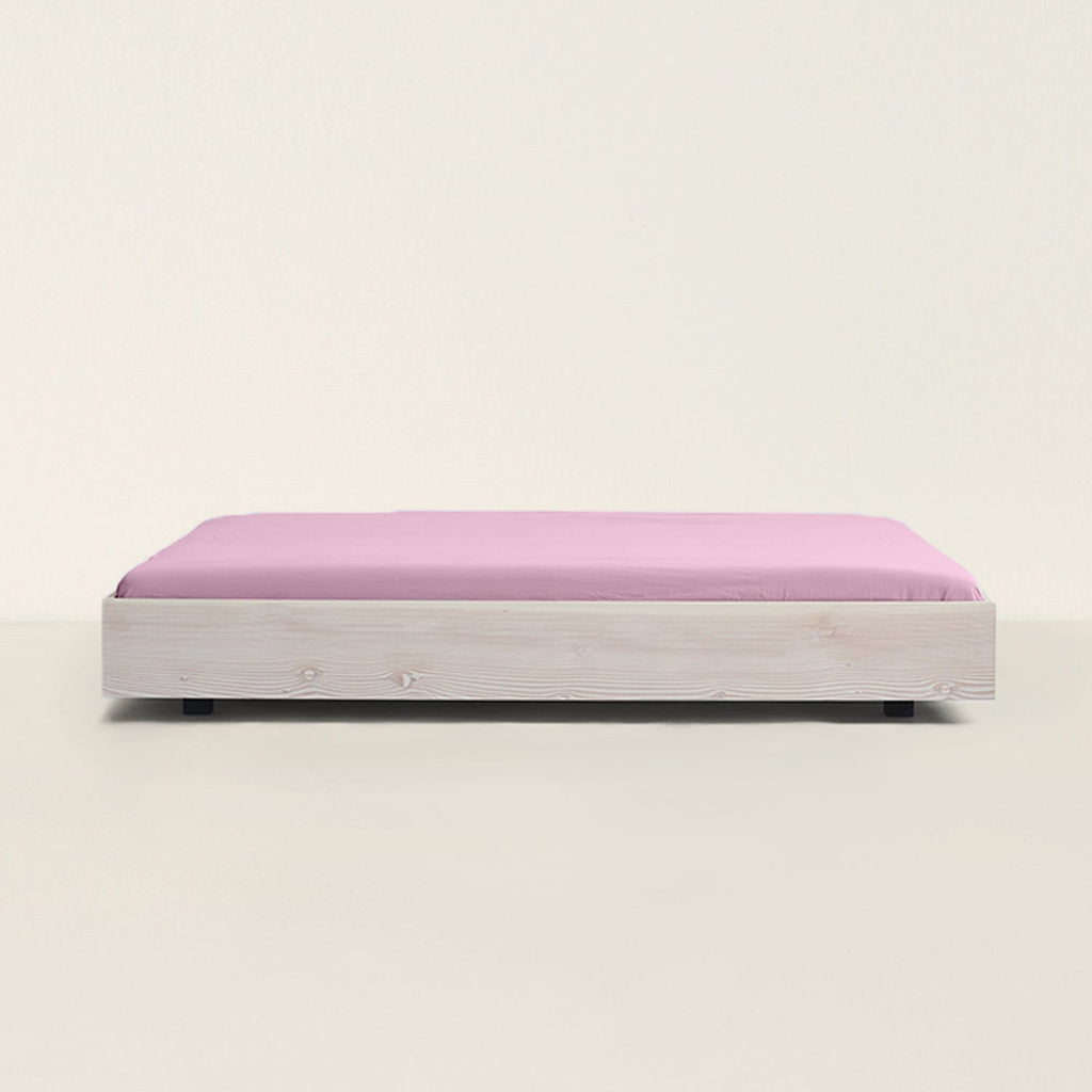 Goodee-Tekla-Fitted Sheet - Color - Mallow Pink