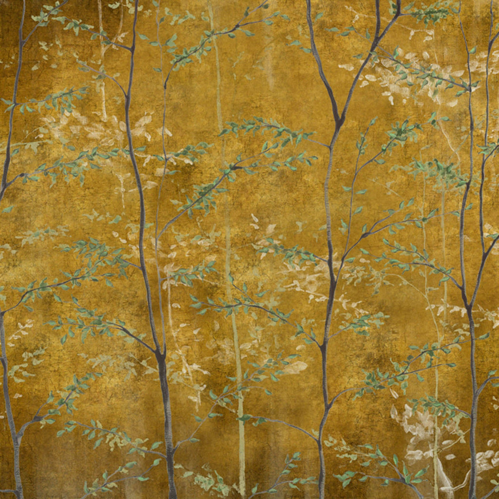 Goodee-Coordonné Wallpaper-Woods - Color - Gold