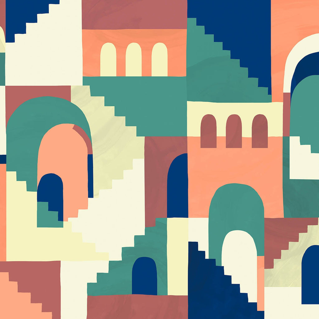 Goodee-Coordonné Wallpaper-Architopie - Color - Vivid