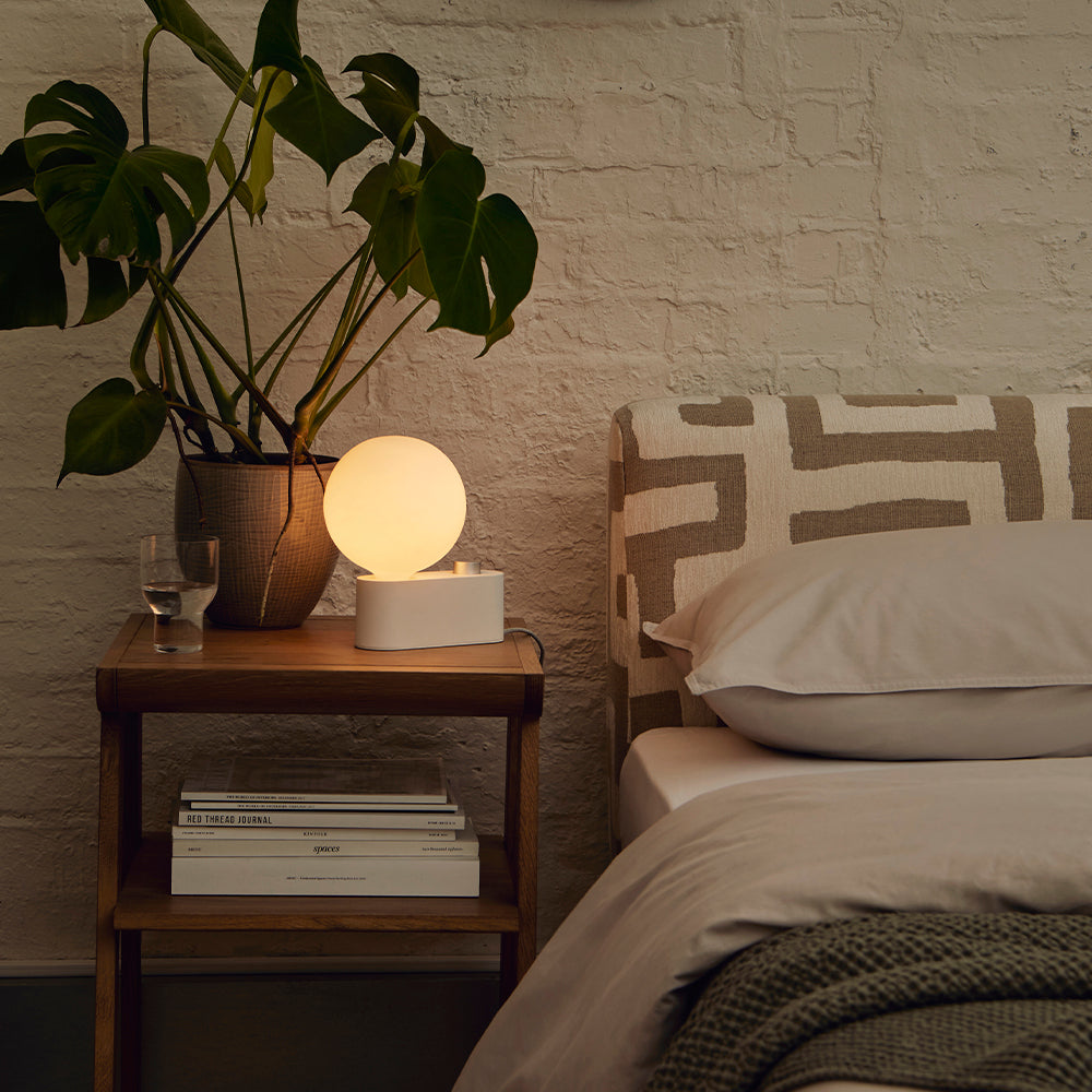 Goodee-Tala Alumina Table Lamp with Sphere IV - Color - Chalk