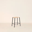 Goodee-Frama-Adam Stool - Size - H50 - Color - Oak & Black