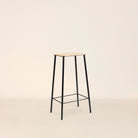  Goodee-Frama-Adam Stool - Size - H76 - Color - Oak & Black