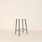  Goodee-Frama-Adam Stool - Size - H65 - Color - Oak & Black