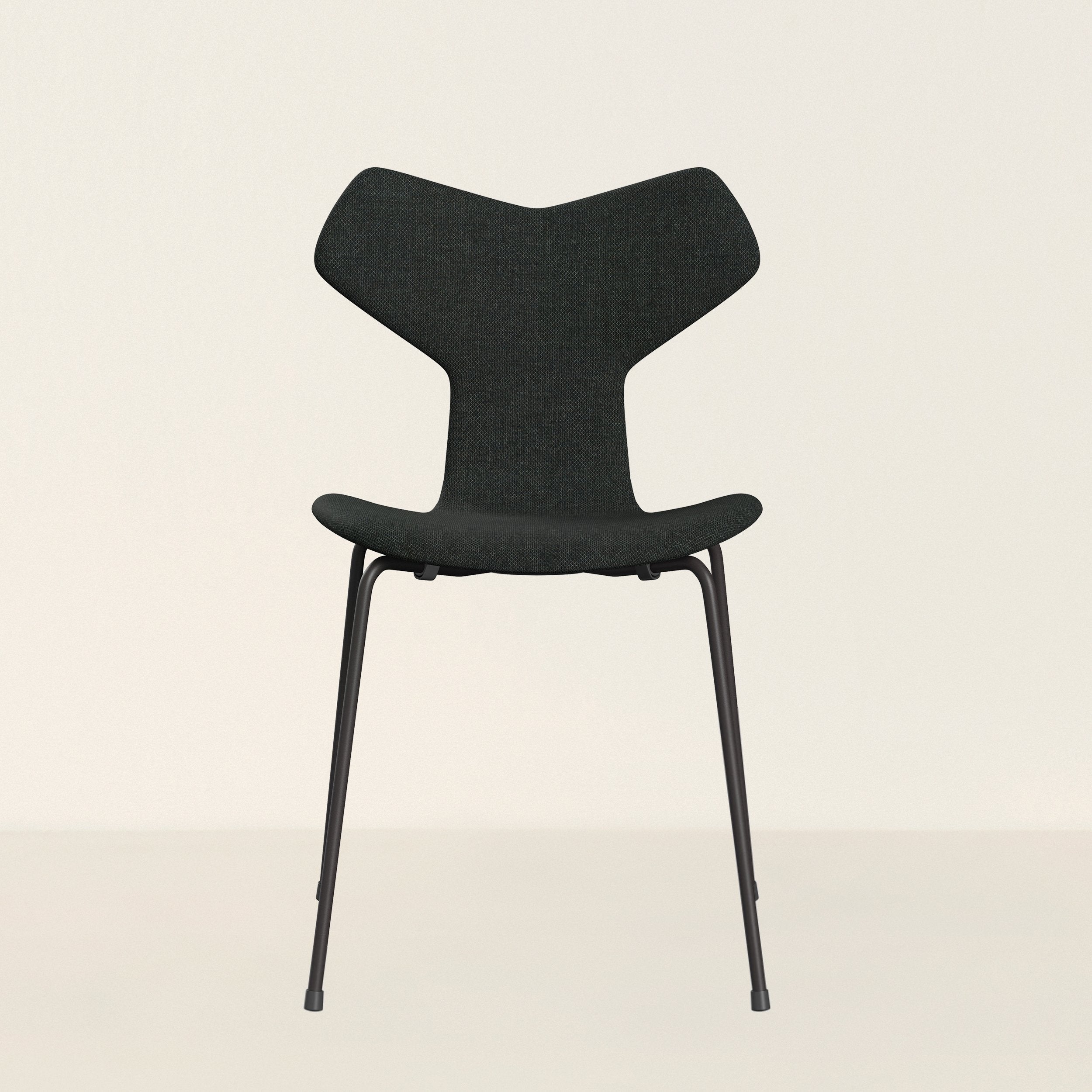 Grand Prix Chair, Upholstered - Color - Black/ Natural