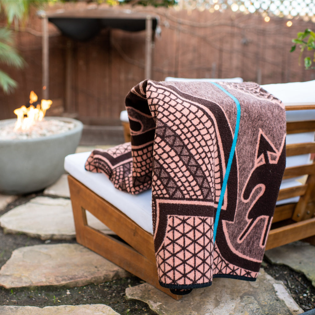 Goodee-Basotho Heritage Blankets-Kharetsa Blanket - Color - Salmon