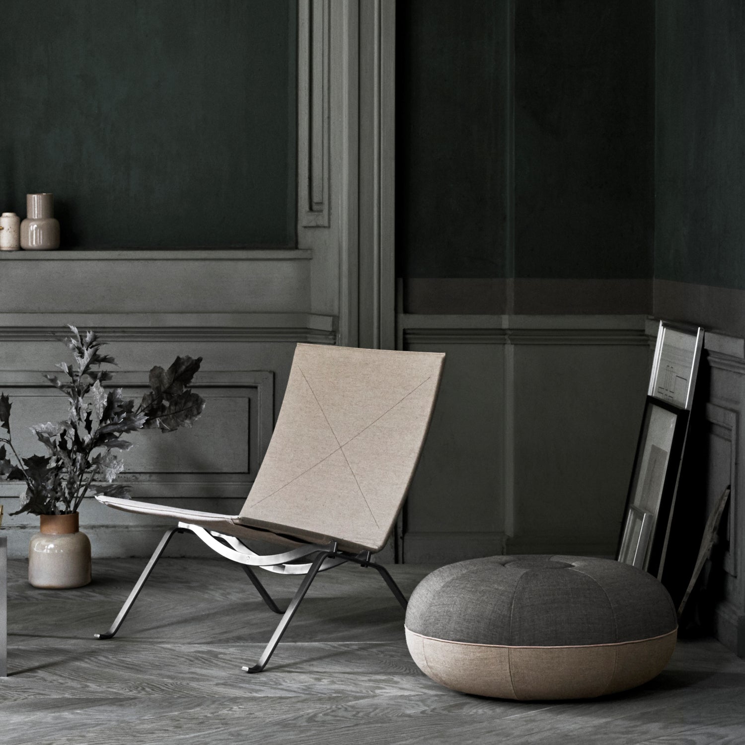 Goodee-Fritz Hansen Large Pouf - Color - Concrete