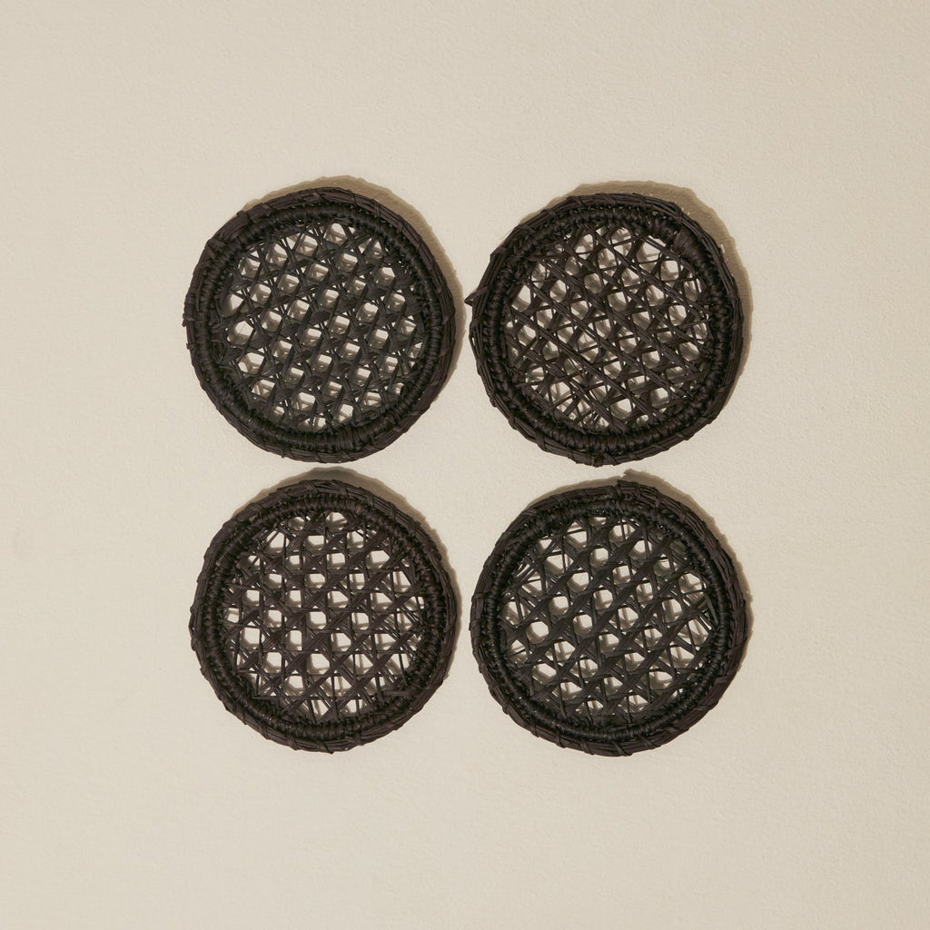 Goodee-Jipi-Jipi Makana Coasters, set of 4 - Color - Black