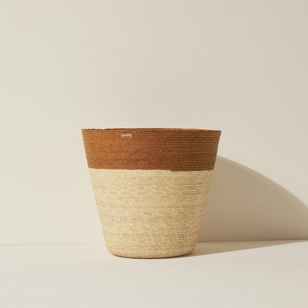 Goodee-Makaua-Conical Basket - Color - Trigo