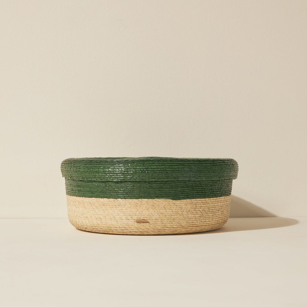 Goodee-Makaua-Short Storage Basket - Color - Cactus 