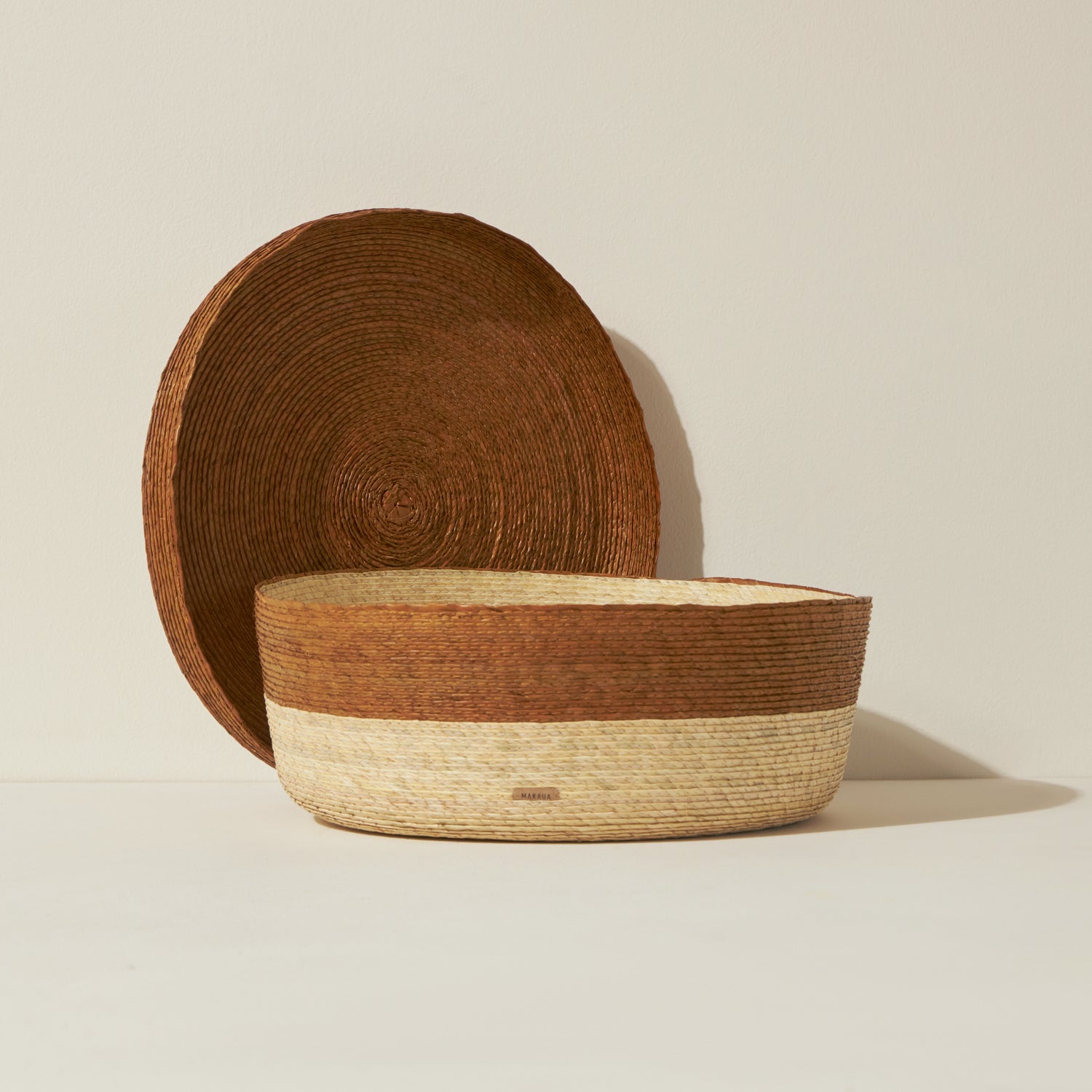 Goodee-Makaua-Short Storage Basket - Color - Trigo - Size - Large