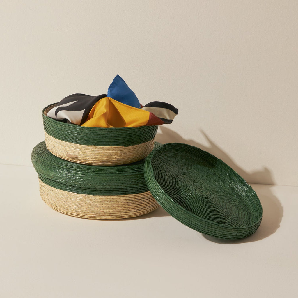 Goodee-Makaua-Short Storage Basket - Color - Cactus