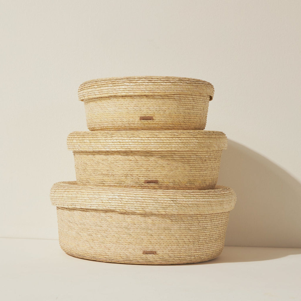 Goodee-Makaua-Short Storage Basket - Color - Natural