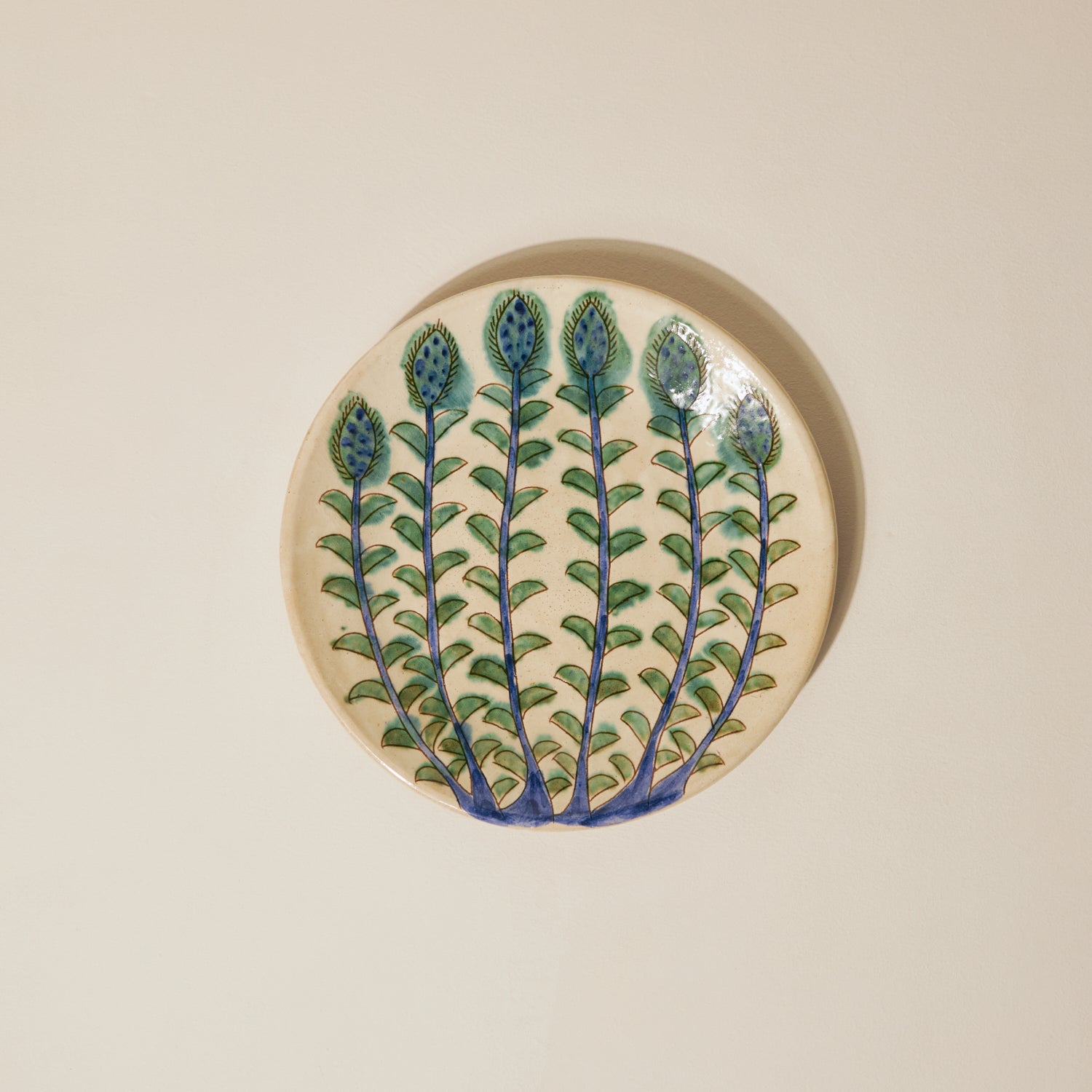 Blue & Green Buds Platter - Thumbnail 2