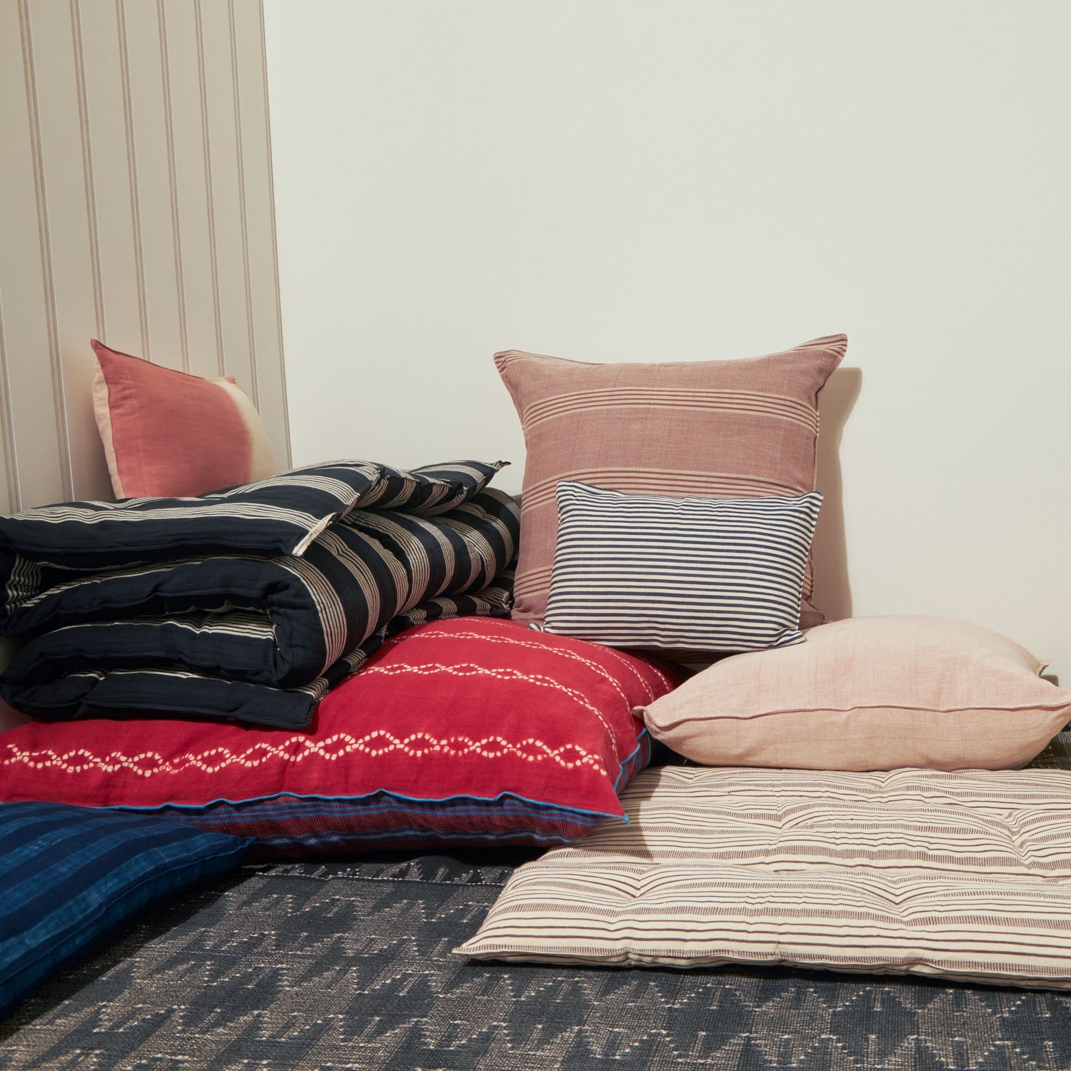 Goodee-Tensira-Kapok Mattress Bedroll - Color - Black & Off-White