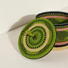 Goodee-Baba Tree-Small Banasco Basket With Lid - Color - Pink & Lime