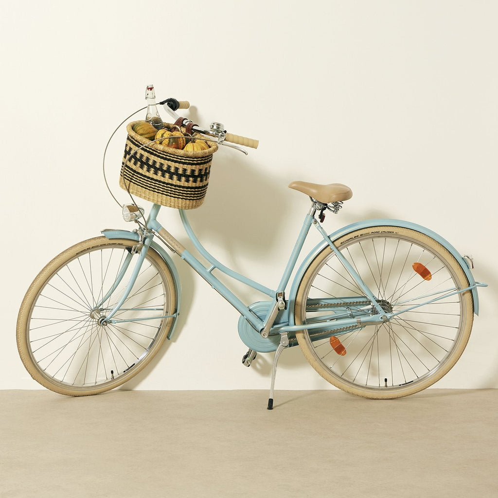 Goodee-Baba Tree-Bicycle Basket (Large) - Color - Natural & Black